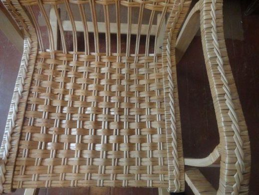 Крісло гойдалка (розкладне) плетене з лози доросле