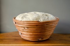 Форма для расстойки з лози для хліба кругла на 0,8 кг