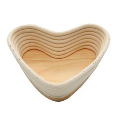 Форма для расстойки хліба у формі серця, (19*13*6,5) з чохлом з льону