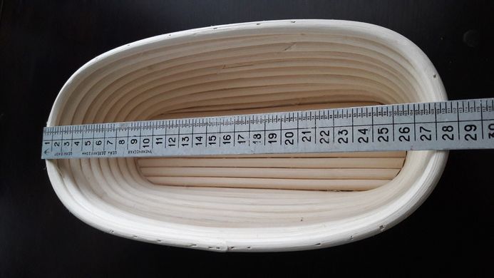 Форма кошик для расстойки хліба з ротанга на 0,65 кг овальна, з чохлом