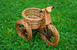 Велосипед кашпо для саду (плетений з лози). Підставка для квітів