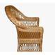 Крісло плетене з лози Марті з ажурною спиною