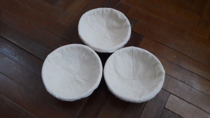 Форма корзинка для расстойки хлеба (економ класс форм), из ротанга на 0,75 кг круг, с чехлом