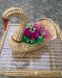 Подставка для цветов Лебедь плетеная, кашпо цветочник для сада