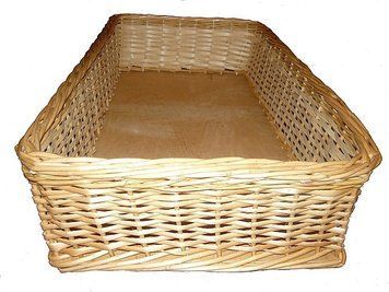 Лотки з лози 40х30х10 торгові корзини, короби для магазину