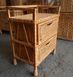 Комод из лозы с плетеными корзинами