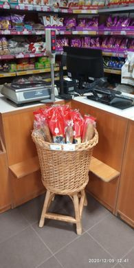 Плетене торгове обладнання для магазину (кошика для викладки продукції)