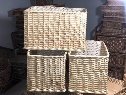 Плетене торгове обладнання для магазину (кошика для викладки продукції)
