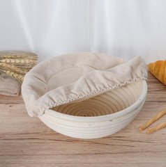 Форма для расстойки хлеба круглая из ротанга на 0,75 кг (д20*8) . Расстоечная корзинка для теста