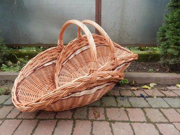 Кошик для дров, дровниця (набір 2шт)для каміна, печі