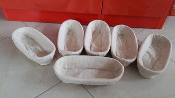 Форма корзинка для расстойки хлеба из ротанга на 0,65 кг овальная, с чехлом