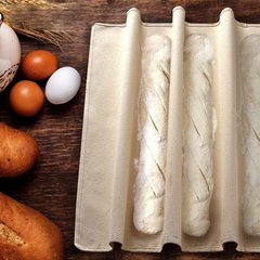 Пекарская ткань полотенце куши 90*66 для расстойки багетов, чиабатты, хлеба.Расстоечная ткань