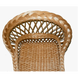 Кресло плетеное из лозы Марти с ажурной спинкой